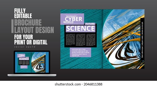 Template vector design ready for use for brochure, annual report or magazine