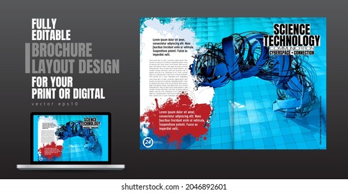 Template vector design ready for use for brochure, annual report or magazine
