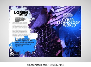 Template vector design ready for use for brochure, annual report or magazine