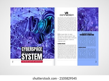 Template vector design ready for use for brochure, annual report or magazine