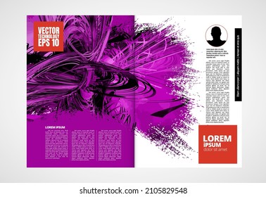 Template vector design ready for use for brochure, annual report or magazine