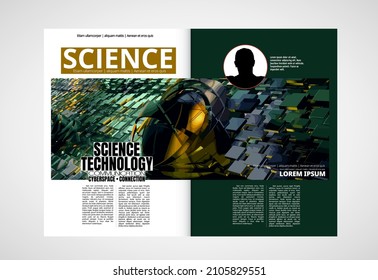 Template vector design ready for use for brochure, annual report or magazine