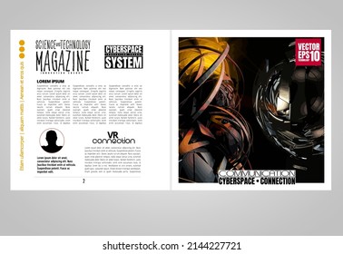 Template vector design ready for use for brochure, annual report or magazine