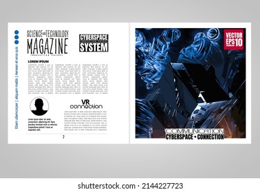 Template vector design ready for use for brochure, annual report or magazine