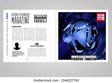 Template vector design ready for use for brochure, annual report or magazine