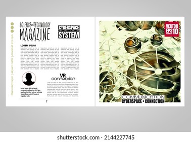 Template vector design ready for use for brochure, annual report or magazine