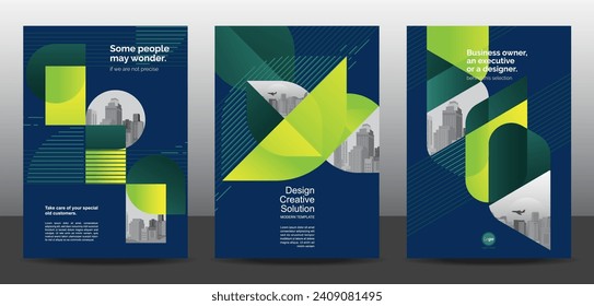 Template vector design set for Brochure, AnnualReport, Corporate Presentation, Portfolio, Flyer, layout modern, posters collection Eps10