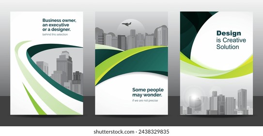 Template vector design set  for Brochure, AnnualReport, Corporate Presentation, Portfolio, Flyer, layout modern, posters collection Eps10