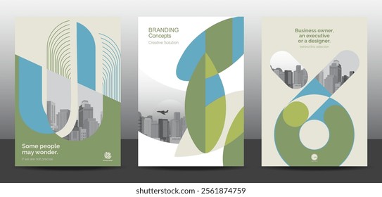 Template vector design set  for Brochure, AnnualReport, Corporate Presentation, Portfolio, Flyer, layout modern, posters collection Eps10