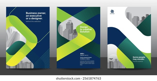 Template vector design set  for Brochure, AnnualReport, Corporate Presentation, Portfolio, Flyer, layout modern, posters collection Eps10