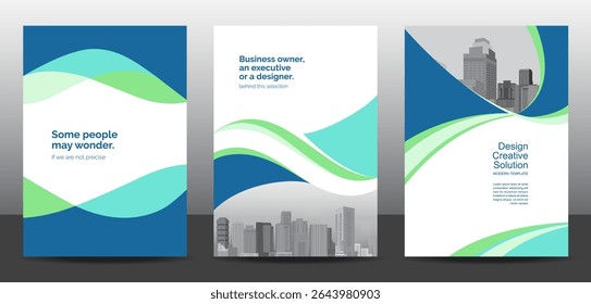 Template vector design set  for Brochure, AnnualReport, Corporate Presentation, Portfolio, Flyer, layout modern, posters collection Eps10
