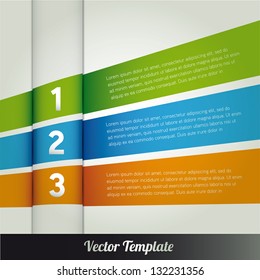 Template, vector eps10 illustration