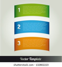 Template, vector eps10 illustration
