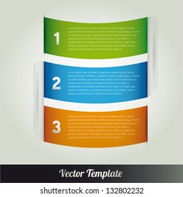 Template, vector eps10 illustration