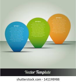 Template, vector eps10 illustration