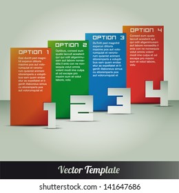 Template, vector eps10 illustration3