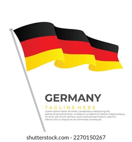Template vector Germany flag modern design. Vector illustration