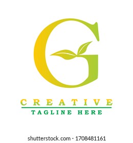 Template Vector Icon Health Letter G 