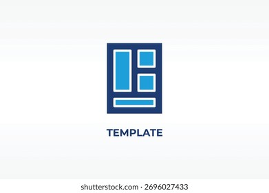 Ilustración aislada del Vector de la Plantilla, del icono o de la muestra del logotipo