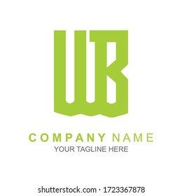 Template Vector Initial WB Logo Design