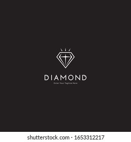 Vektorillustration-Logo für Kreativdiamanten