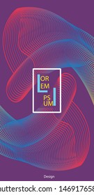 template vector modern brochure poster cover bright design curves line gradient colorful 