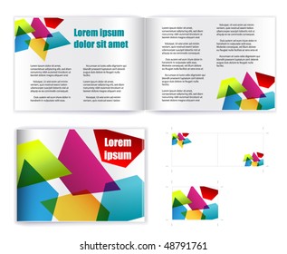 Template vector for print( presentation