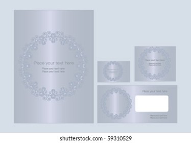 Template vector set for business artworks