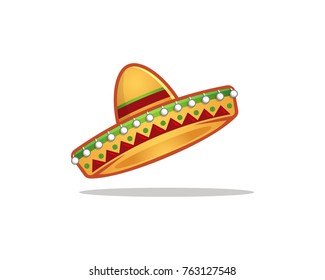 Template of Vector of sombrero, hat sombrero icon