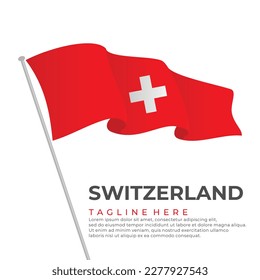 Modelo vector Suiza marca diseño moderno. Ilustración del vector