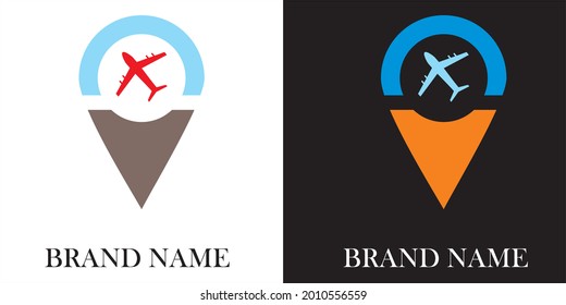 Template Vector Travel Logo, Travel Agent , Tour Travel Agent Logo ,Airways Logo With Air Plane