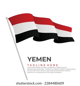 Planilla vector Yemen marca diseño moderno. Ilustración del vector