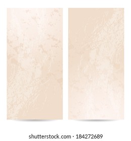 Template vertical banner, grungy background, old paper
