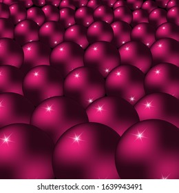 Template with volumetric balls effect 3D. Ideal for textiles, packaging, printing on paper, simple screensaver backgrounds and textures.