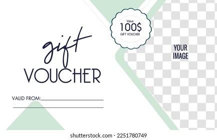 regalo de cupón de plantilla para diseño o invitación de cupón. ilustración vectorial de fondo