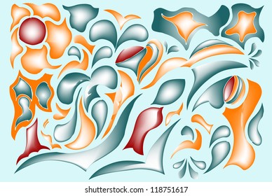 Template wall-paper, paper, abstraction. EPS 10. Vector