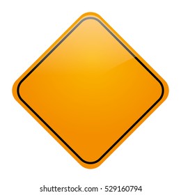 template of warning sign icon. road sign design. vector illustration