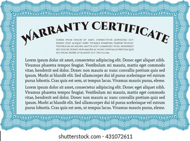 Garantía de plantilla. Personalizable, fácil de editar y cambiar los colores. Fondo complejo. Bonito diseño. 