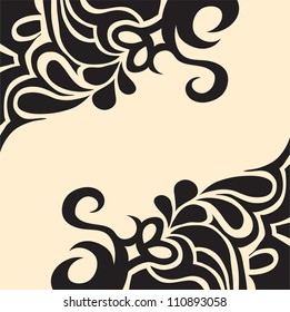  Template wave design for card