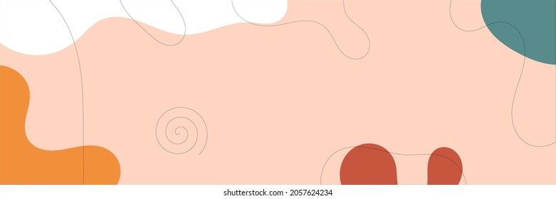 Template wavy pink banner and cover ads, can use for social media, template sale with contemporary paper style and suitable for promotion, presentation, event, web, etc.