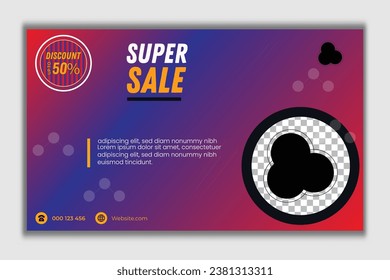 template or web ad template design eps and jpg