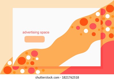 Template. Web banner. Abstract geometric background. For sites with text and a button. Business card. There is a shadow. Can be used for collage. Flyer.