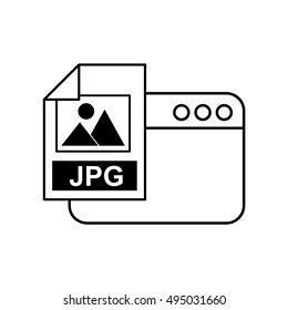template web page with electronic file vector illustration design