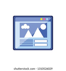template webpage interface icon
