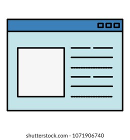 template webpage isolated icon