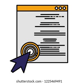 template webpage isolated icon