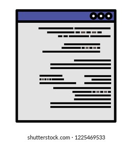 template webpage isolated icon