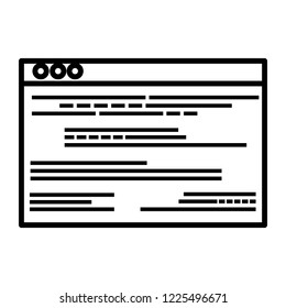 template webpage isolated icon