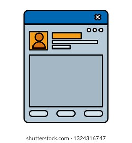 template webpage isolated icon