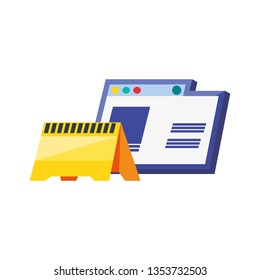 template webpage isolated icon